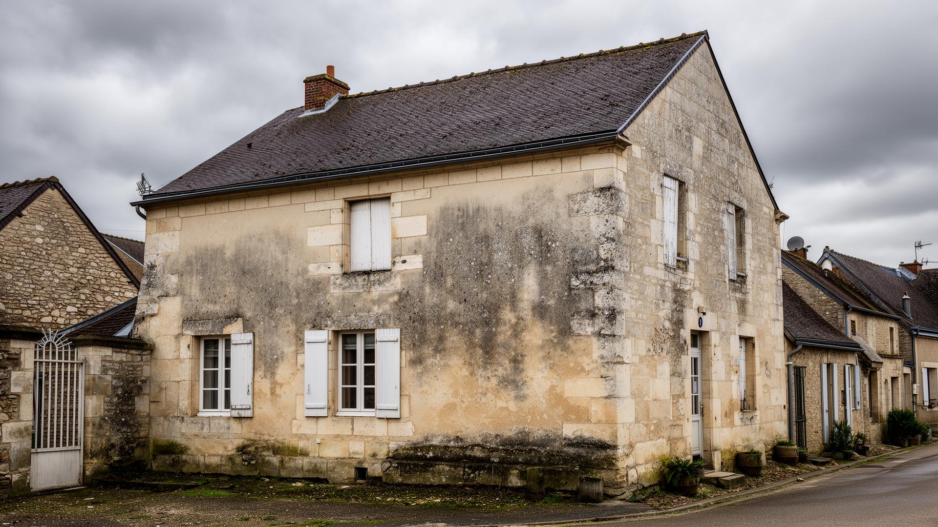Maisons traditionnelles de l'Aisne en pierre calcaire et briques
