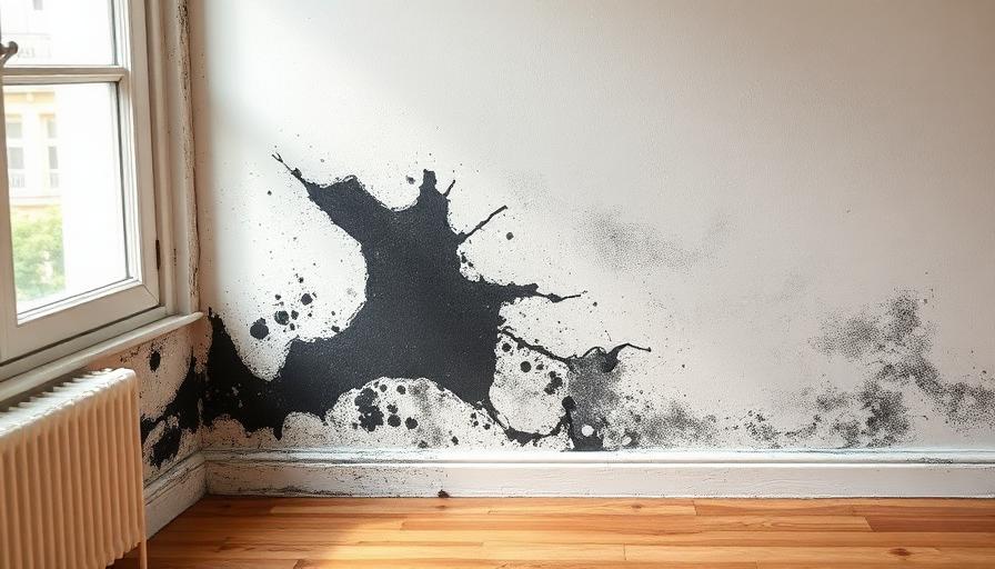 Angle de mur avec moisissures noires, signe d'un problème d'humidité et de ventilation