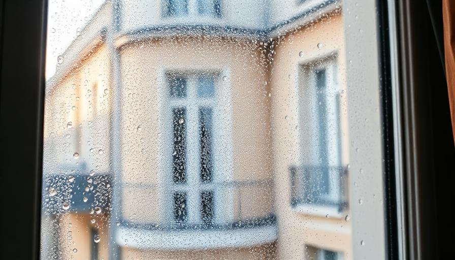 Condensation sur les fenêtres d'un appartement