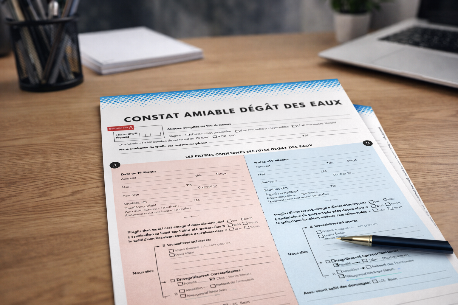 Constat amiable dégât des eaux : comment le remplir sans erreur et respecter les délais
