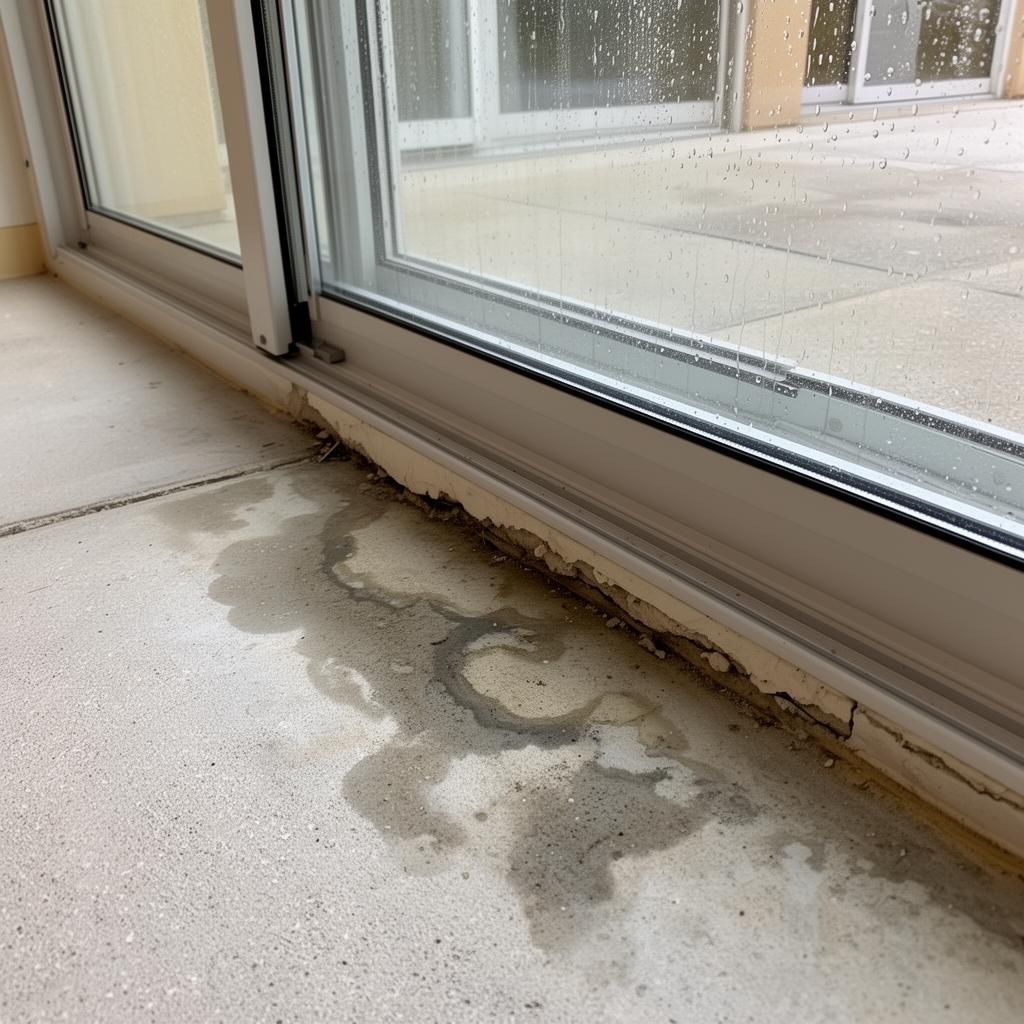Humidité dans une dalle près d'une baie vitrée : diagnostic et assèchement (cas concret)