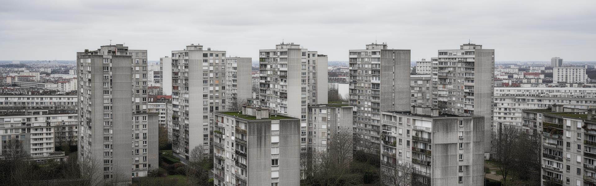 Immeubles de Seine-Saint-Denis avec problématiques d'humidité urbaine